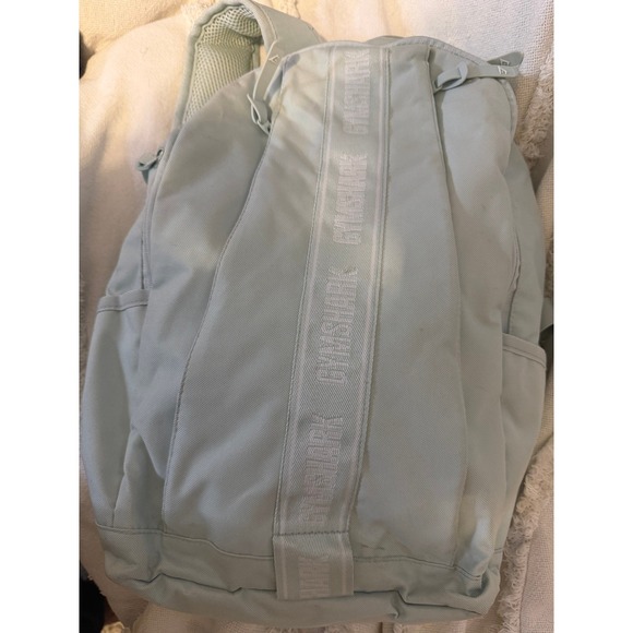 Gymshark Handbags - Gymshark Sharkhead Backpack Light Green Mint Sage Laptop Sleeve Gym Bag